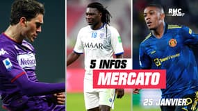 Martial, Gomis, Vlahovic... Les 5 infos mercato du 25 janvier à la mi-journée 