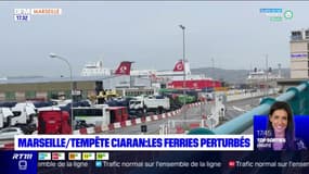 La tempête Ciaran perturbe le trafic des ferries au port de Marseille
