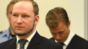 Anders Behring Breivik lors du verdict de son procès, le 24 août 2012.