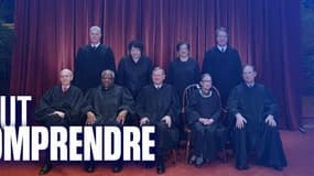 Les neuf membres de la Cour suprême le 30 novembre 2018, avant la mort de Ruth Bader Ginsburg
