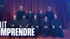 Les neuf membres de la Cour suprême le 30 novembre 2018, avant la mort de Ruth Bader Ginsburg