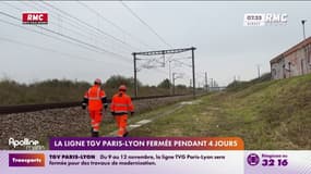 La ligne à grande vitesse entre Paris et Lyon sera fermée pour quatre jours