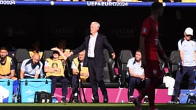 Didier Deschamps lors de France-Pologne (1-1, Euro), le 25 juin 2024