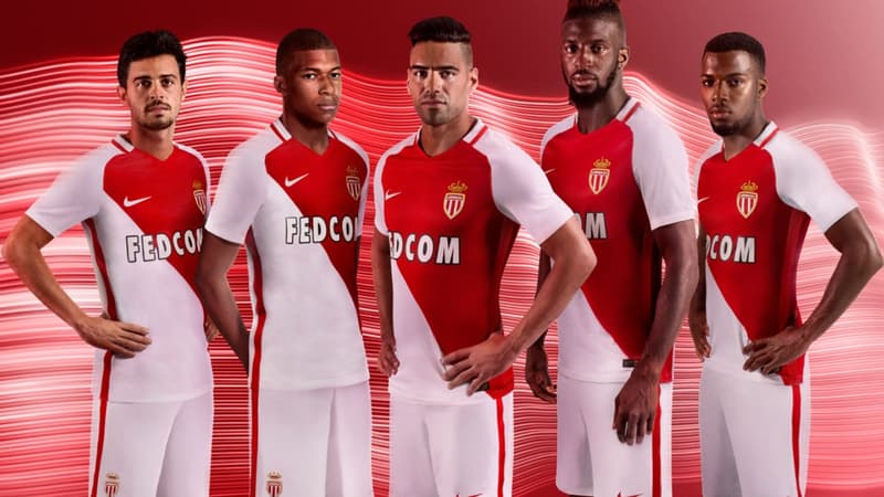 Le maillot 2016-2017 de l'AS Monaco