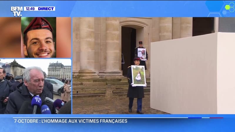 François Bayrou a trouvé l'hommage aux victimes françaises du 7-Octobre 