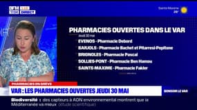 Var: les pharmacies ouvertes ce jeudi