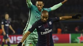Neymar (Barça) et Lucas (PSG)