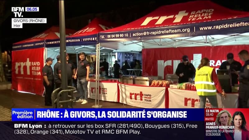 À Givors (Rhône), ville frappée par les inondations, la solidarité...