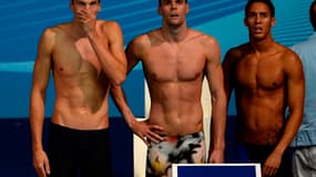 Yannick Agnel, Grégory Mallet et Lorys Bourelly