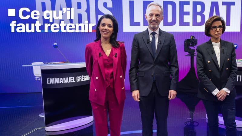 Scandale du périscolaire, logement, moments de tension... Ce qu'il faut retenir du débat des municipales entre Rachida Dati, Emmanuel Grégoire et Sophia Chikirou