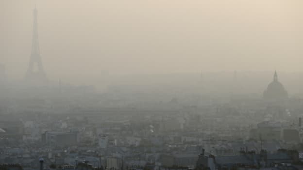 La capitale enveloppée d''un voile de pollution lors d'un pic enregistré le 11 mars 2014