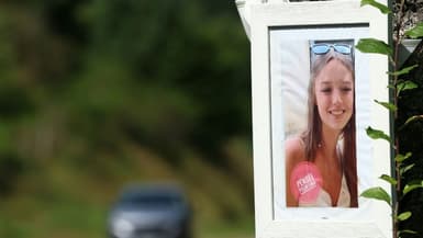 Un portrait de Lina placardé dans le village de Saint-Blaise-La-Roche (Bas-Rhin) le 30 juillet 2024