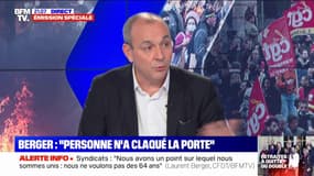 Laurent Berger sur la réunion entre l'intersyndicale et Élisabeth Borne: "Évidemment, nous ne nous sommes pas compris"