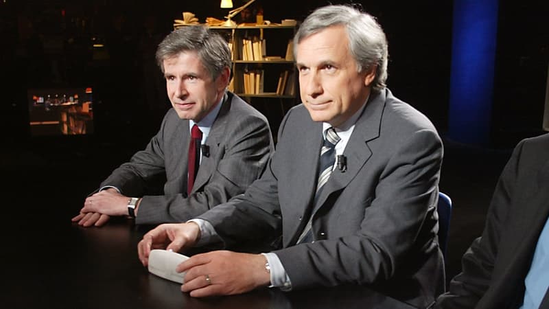 Alain Minc et Jean-Marie Colombani en 2003 lorsqu'ils dirigeaient "le Monde"