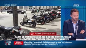 Stationnement payant pour les deux-roues à Paris: la colère d'un auditeur RMC face à David Belliard