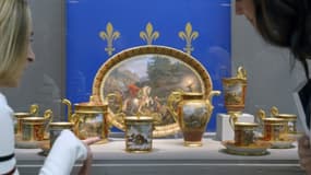  Un service de porcelaine de Sèvres de 1840, le 18 septembre 2015, chez Sotheby's à Paris