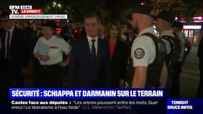 Sécurité: Marlène Schiappa et Gérald Darmanin sur le terrain dans le quartier de la Porte de la Chapelle à Paris