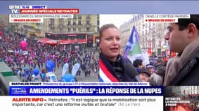 Mathilde Panot dénonce "l'opposition de façade" de Marine Le Pen, car "elle n'est pas dans la rue aujourd'hui" 