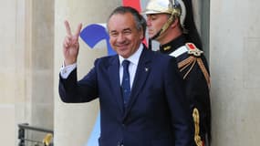L'ancien cavalier Pierre Durand lors d'une réception à l'Elysée en 2017