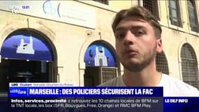 Marseille: cet étudiant "attend de voir" ce que donne la présence de policiers à la faculté de Colbert