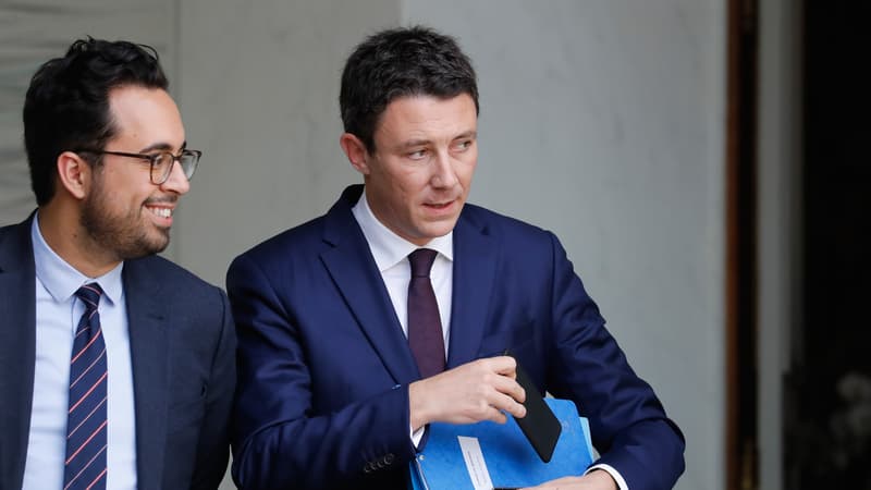 Mounir Mahjoubi et Benjamin Griveaux en 2017