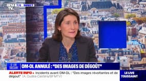 OM-OL annulé à cause des supporters: "Cette violence sur la voie publique, c'est ahurissant" affirme Amélie Oudéa-Castéra