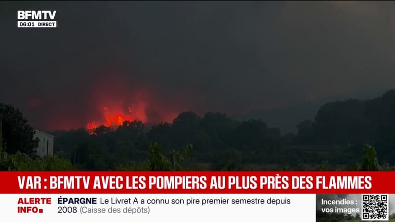 Dans le Var, l'incendie a parcouru 1.700 hectares et "menace" plusieurs communes