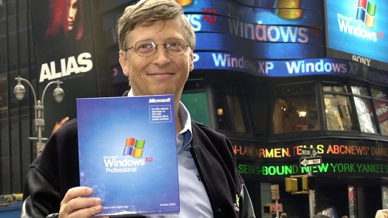 Lors de son lancement par Bill Gates (photo) en 2001, Windows XP était le meilleur OS de Microsoft. Aujourd'hui, c'est un danger pour les réseaux.