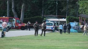 Des enfants ont été attaqués au couteau aux abords du lac d'Annecy (Haute-Savoie), le 8 juin 2023.
