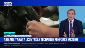 Airbags Takata: "C'est un scandale mondial", assure le ministre des Transports