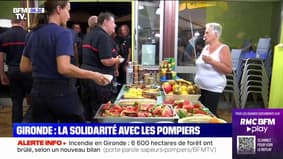 Incendie en Gironde: comment la solidarité s'organise autour des pompiers