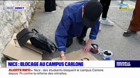 Des individus tentent de débloquer le campus Carlone à Nice, la situation se tend