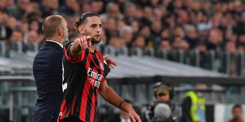 Adrien Rabiot pendant un match de l'AC Milan en Serie A, le 5 octobre 2025