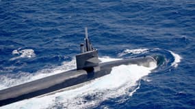 Le sous-marin nucléaire lanceur d'engins de classe Ohio USS Maine de l'US Navy