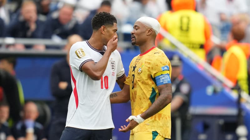 Un arbitrage à deux vitesses? Pas de rouge pour Jude Bellingham, pourtant supris la main sur la bouche devant Jordan Ayew