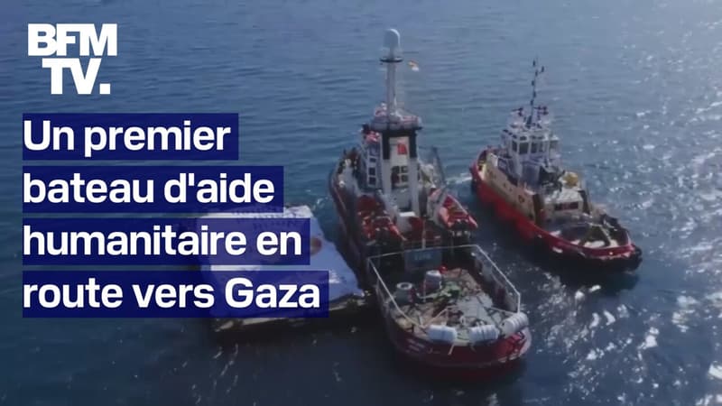 Gaza: le premier bateau acheminant de l'aide humanitaire est parti de Chypre