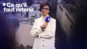 La ministre de la Culture Rachida Dati lors d'un "Forum BFMTV" le 26 janvier 2025