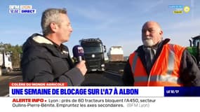 Colère des agriculteurs: l'autoroute A7/M7 en partie fermée dans le sud de Lyon