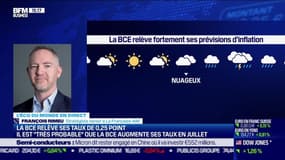 François Rimeu (Française AM) : la BCE relève ses taux de 0,25 point, il est "très probable" que la BCE augmente ses taux en juillet - 16/06