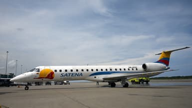 Un avion Satena Airlines. (Illustration). 