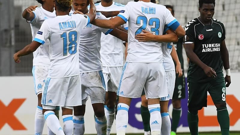 Les joueurs de l'OM