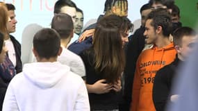 La sœur de Samuel Paty, Mickaëlle, en visite au lycée Léon Chiris de Grasse