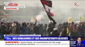 Sainte-Soline: plusieurs gendarmes, des manifestants et un photographe de presse blessés