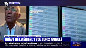 Grève des contrôleurs aériens: "Il est scandaleux de prendre des milliers de Français en otage", déclare Eric Abihsirra, président de l'UMIH Nice Azur