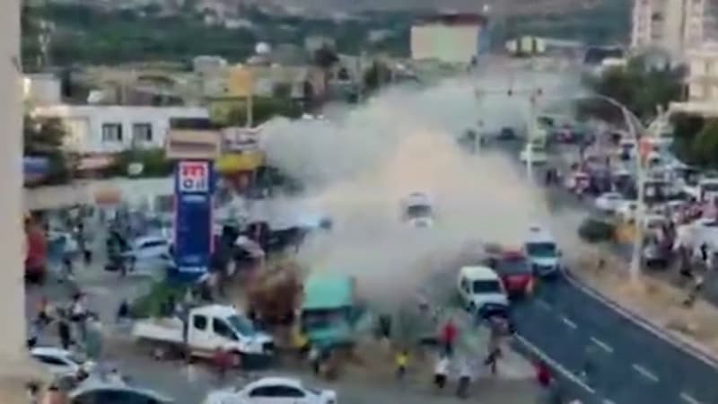 Au moins 16 morts et 29 blessés dont huit grièvement, dans l'accident survenu à la suite de la rupture des freins d'un camion qui a percuté une foule à Derik, en Turquie.