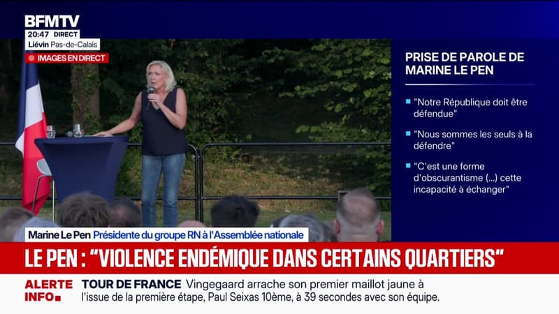 Affaire des assistants parlementaires: "Nous ne découragerons jamais, nous lutterons toujours", affirme Marine Le Pen