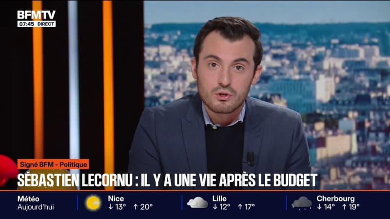 SIGNÉ BFM - Sébastien Lecornu "aimerait que sa vie ne dépende pas que du budget, pour l'instant c'est le cas"