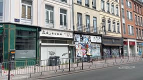 La rue Léon Gambetta, à Lille, le 1er juillet 2023
