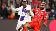 Nuno Mendes et Eric Maxim Choupo-Moting, à Munich le 8 mars 2023