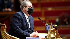 Le président de l'Assemblée nationale, Richard Ferrand (LREM), le 26 janvier 2021 à l'Assemblée à Paris 